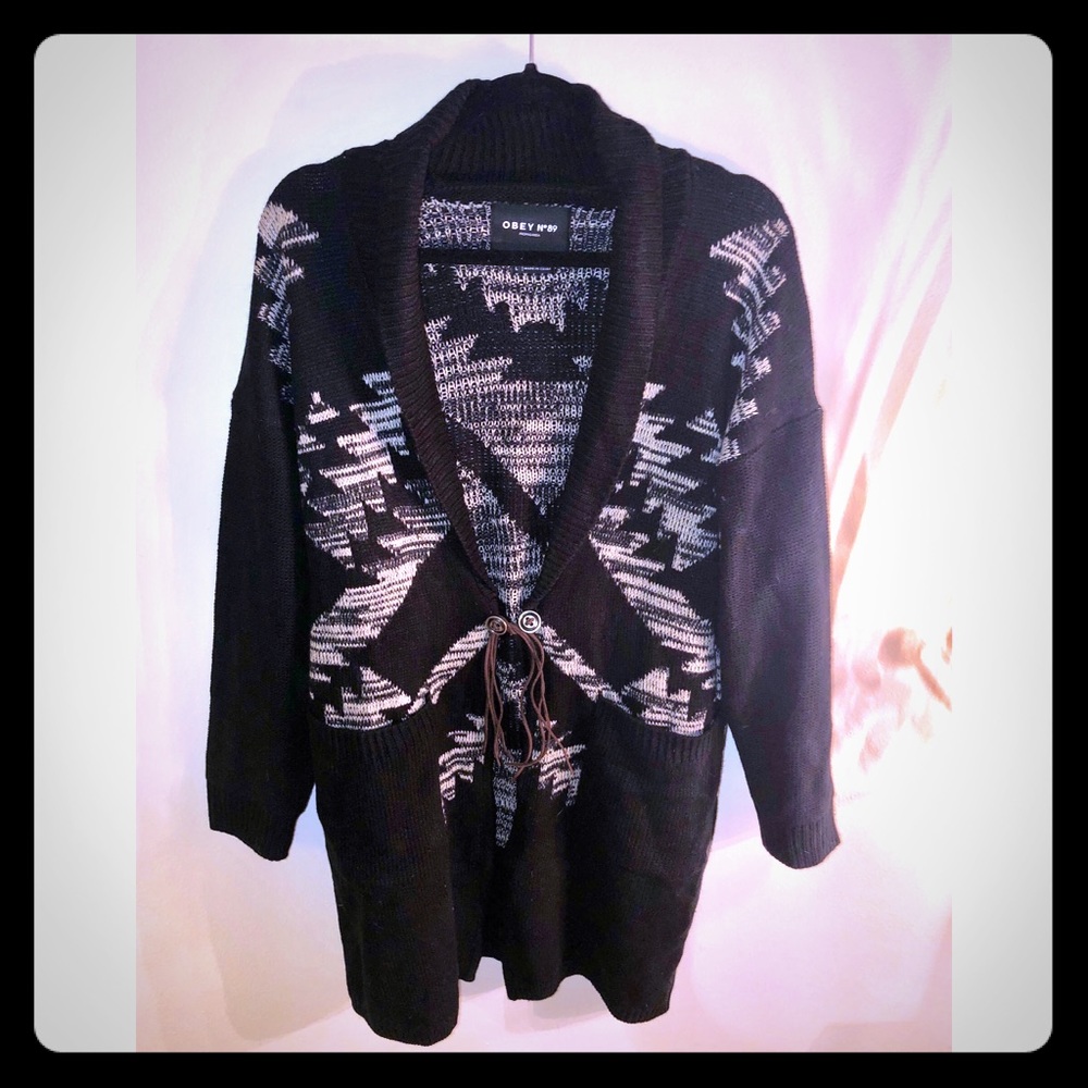 Obey duster cardigan